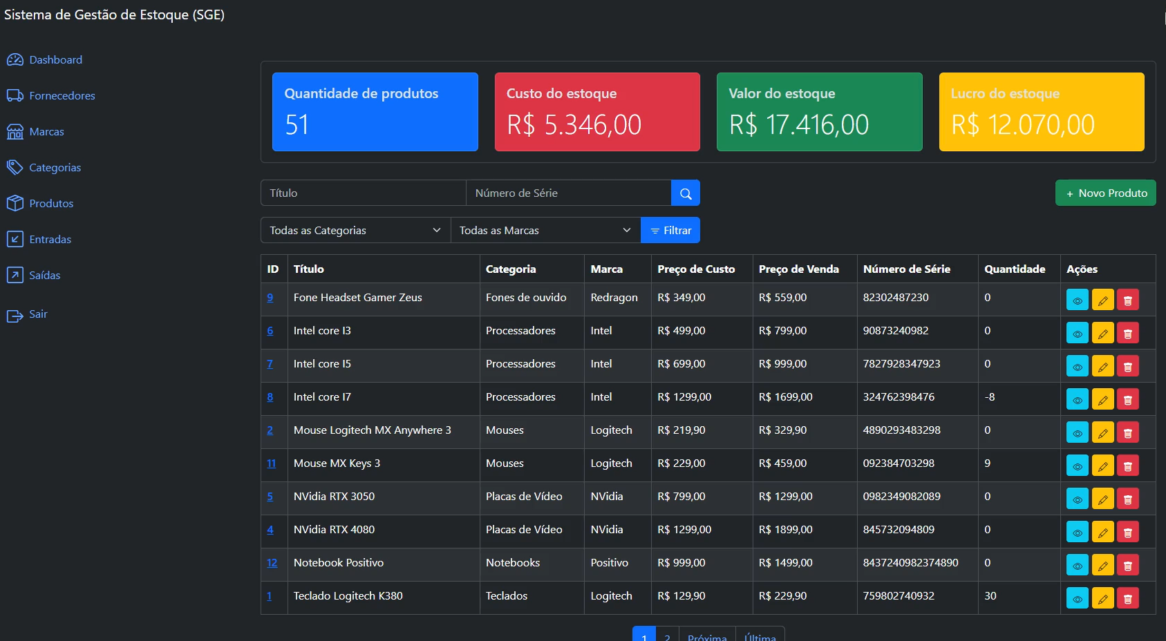 Preview do Sistema ERP